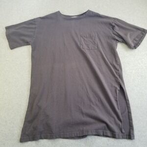 Shoo-la-Rue Shirt Mens Large‎ Dark Gray Pocket Tee Casual Cotton Knit